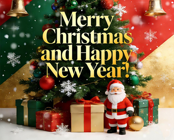 Boas Festas: Feliz Natal e Próspero Ano Novo!